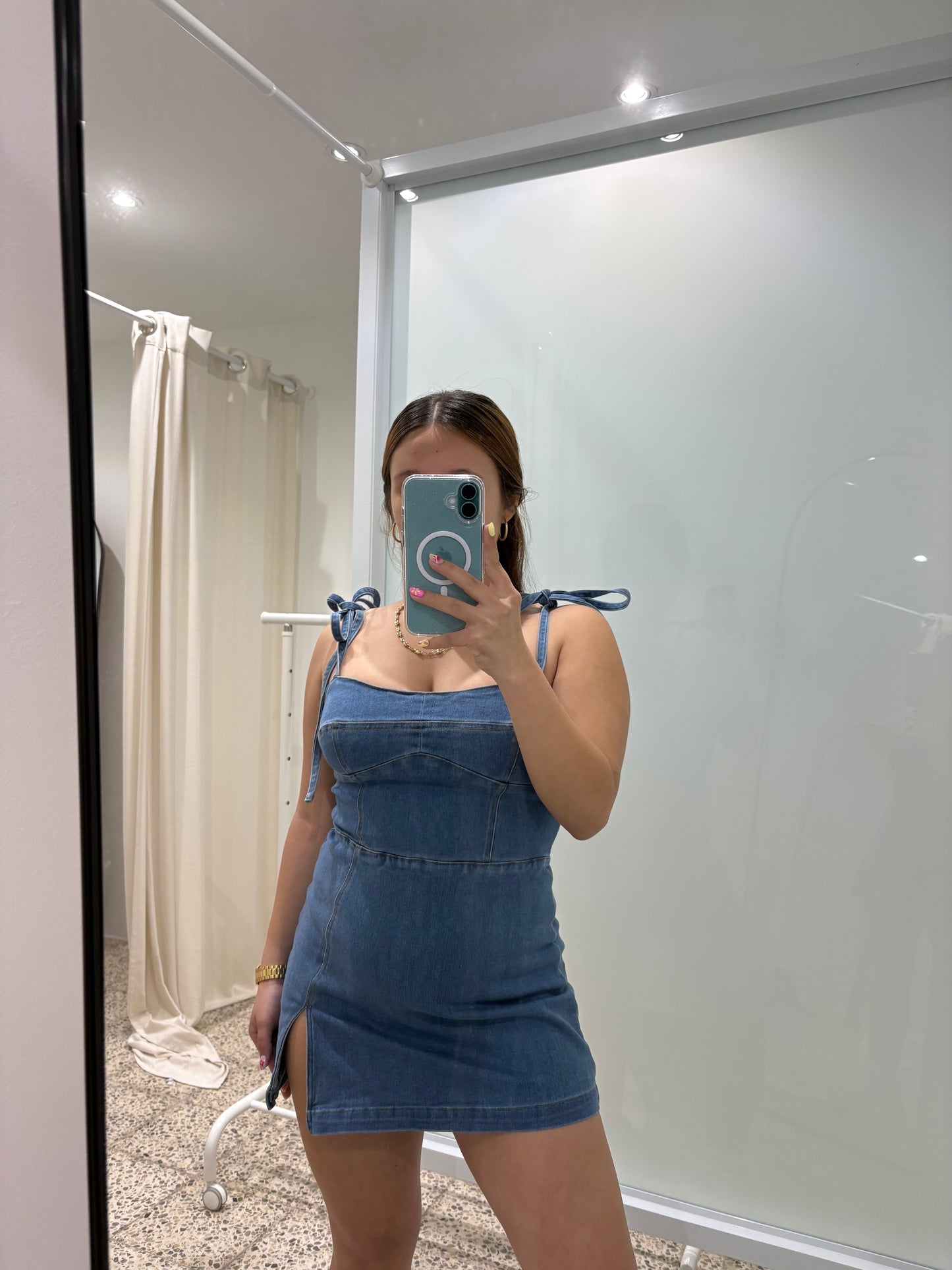 denim romper