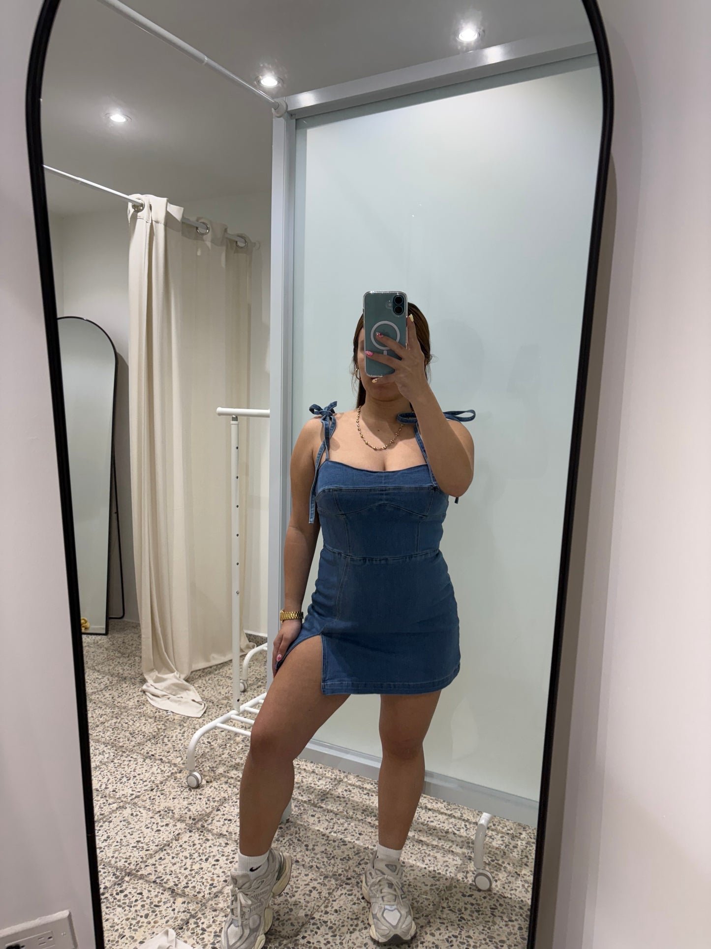 denim romper