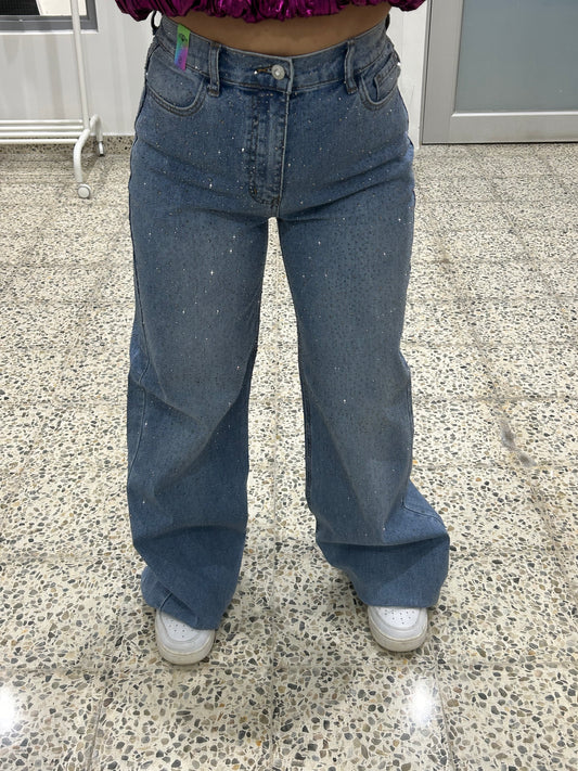 Rhinestone jean