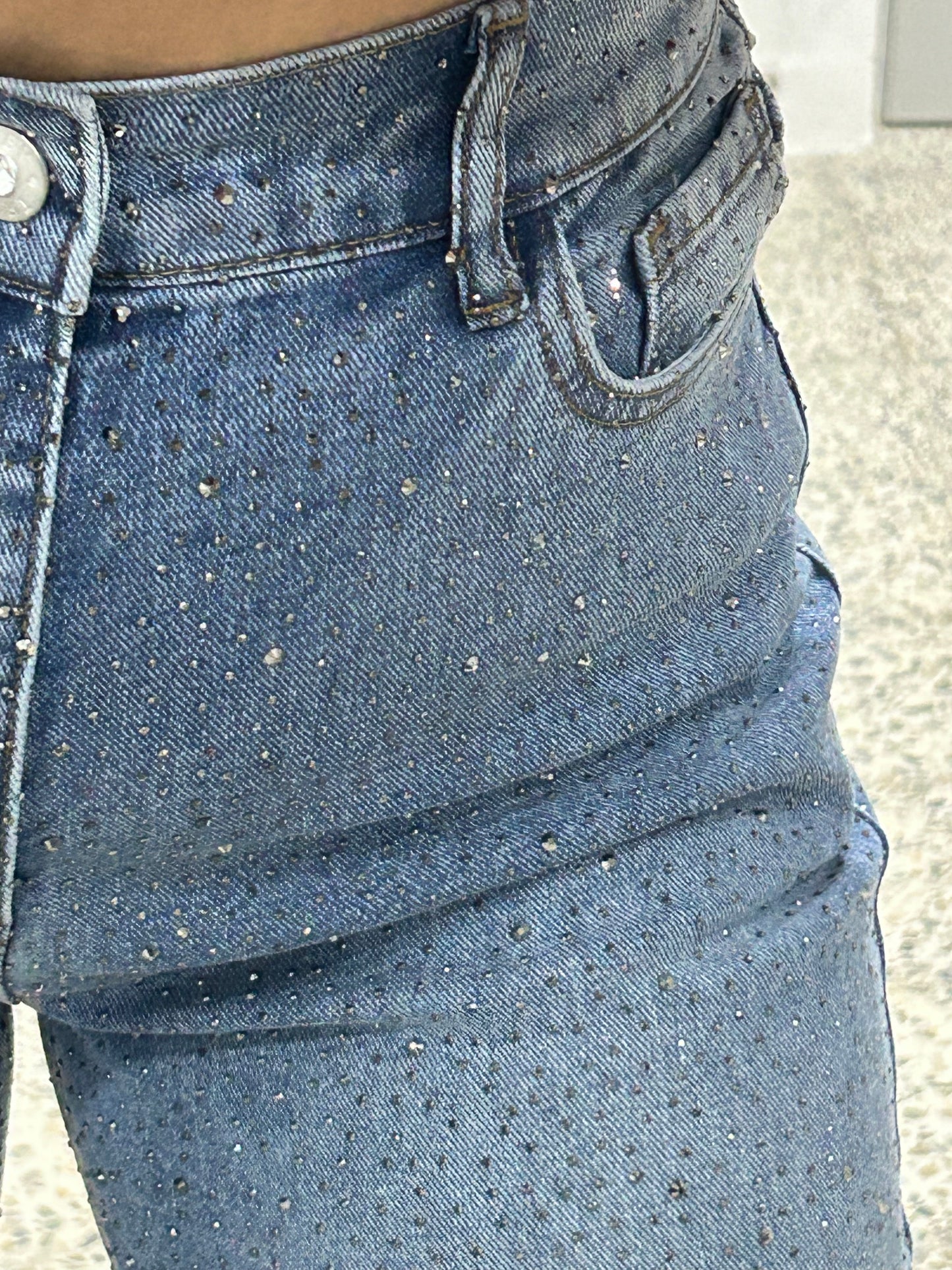 Rhinestone jean