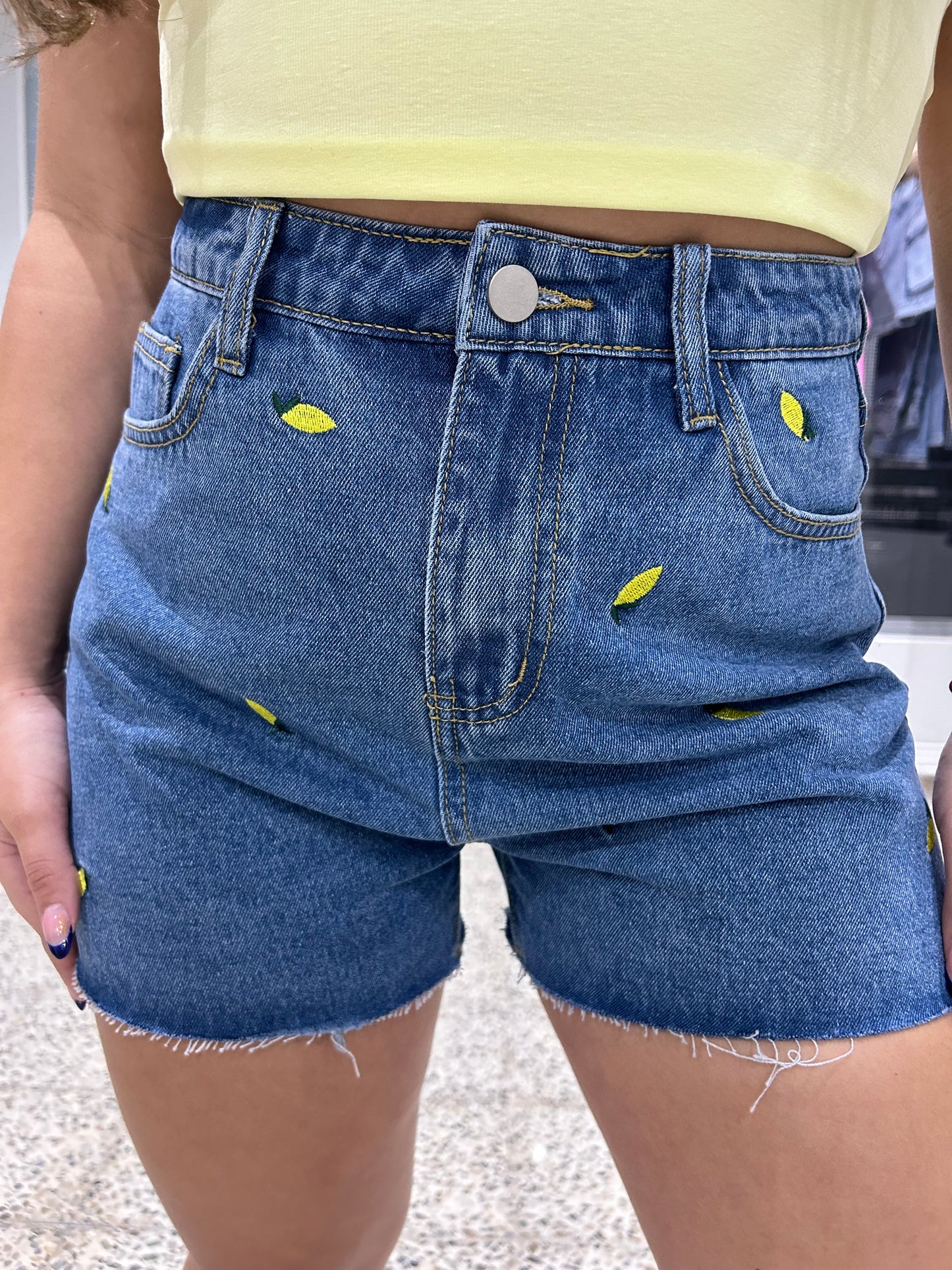 blue lemon short