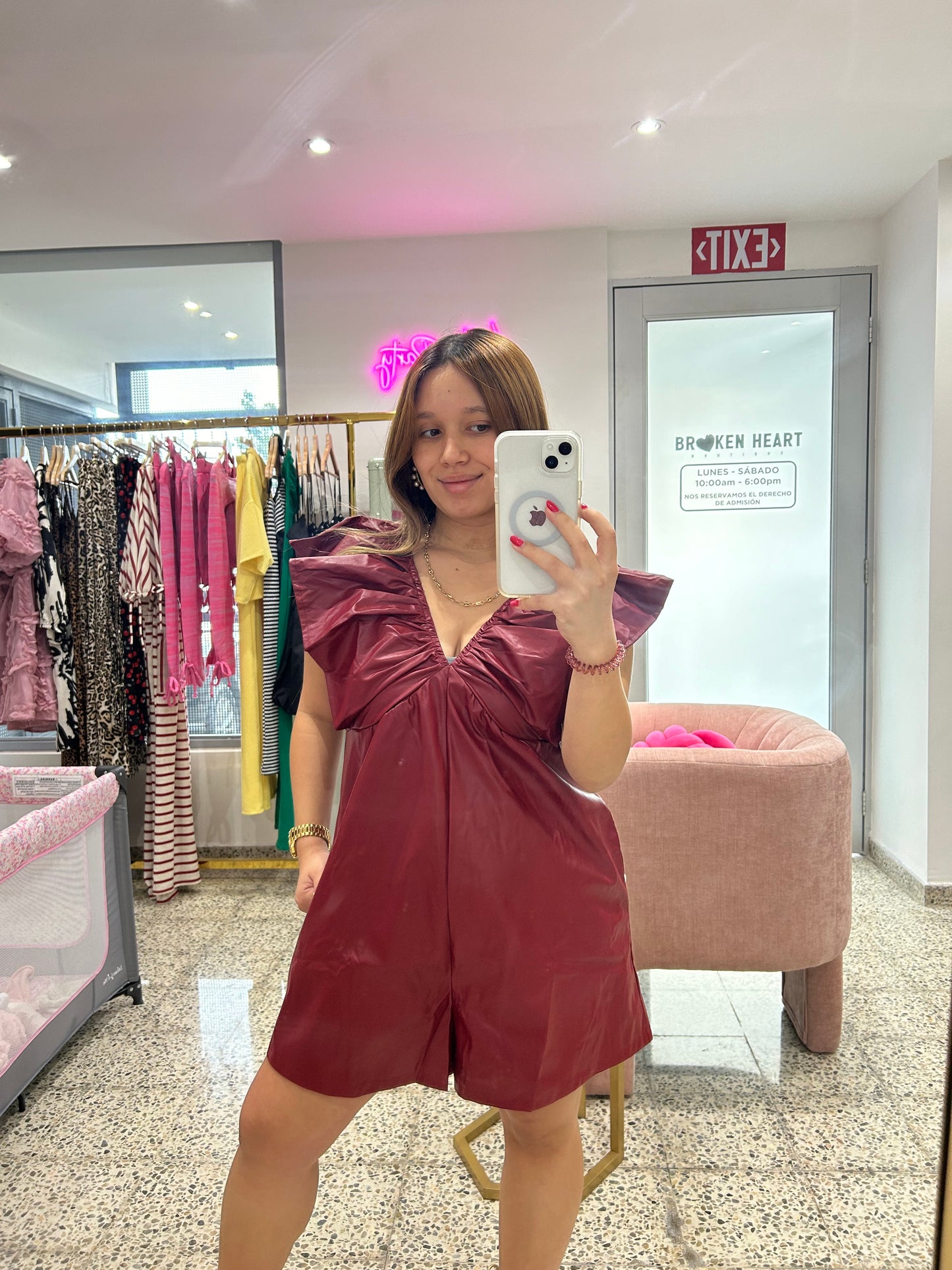 Red velvet romper